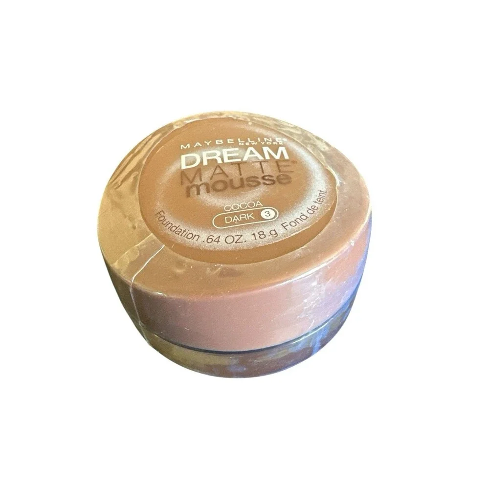 Maybelline Dream Matte Mousse COCOA DARK 3 Foundation, factory sealed